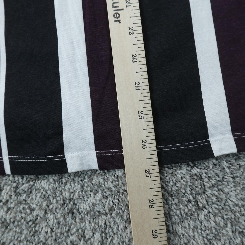 Guess‎ Shirt Mens M Multicolor Stripe Triangle Logo Graphic Tee T-Shirt Casual - Picture 6 of 8